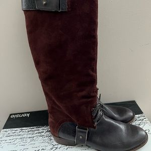 Womens leather and Suede riding boots